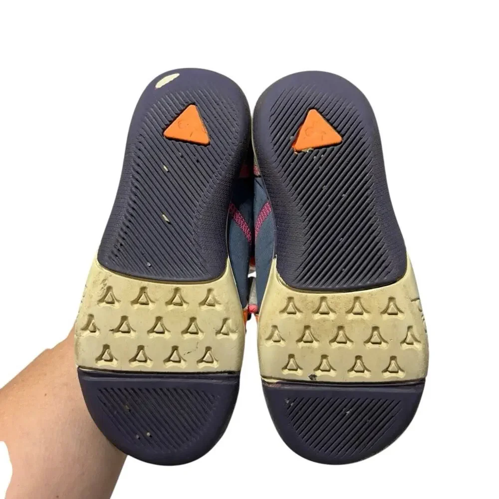 Plae TY Nylon Sneakers KIDS Size 11 Blue Gray Orange Pink